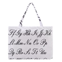 Alphabet Embassy Font Medium Tote Bag