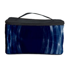 Worm Hole Line Space Blue Cosmetic Storage Case