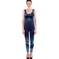 Worm Hole Line Space Blue Onepiece Catsuit by Mariart