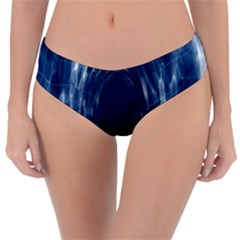 Worm Hole Line Space Blue Reversible Classic Bikini Bottoms by Mariart