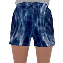 Worm Hole Line Space Blue Sleepwear Shorts