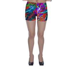 Aloha Hawaiian Flower Floral Sexy Summer Orange Skinny Shorts by Mariart