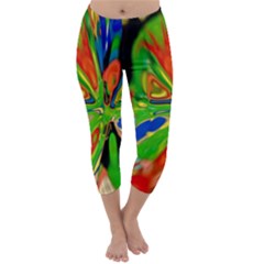 Acrobat Wormhole Transmitter Monument Socialist Reality Rainbow Capri Winter Leggings  by Mariart