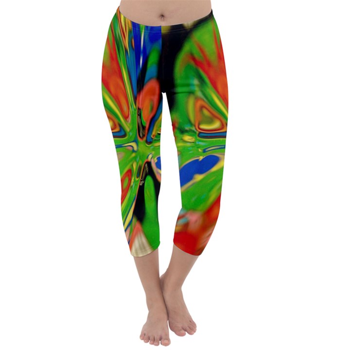 Acrobat Wormhole Transmitter Monument Socialist Reality Rainbow Capri Winter Leggings 