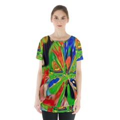 Acrobat Wormhole Transmitter Monument Socialist Reality Rainbow Skirt Hem Sports Top