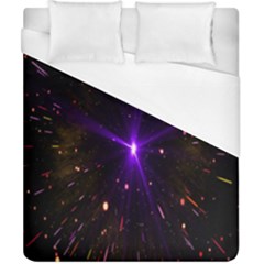 Animation Plasma Ball Going Hot Explode Bigbang Supernova Stars Shining Light Space Universe Zooming Duvet Cover (california King Size)