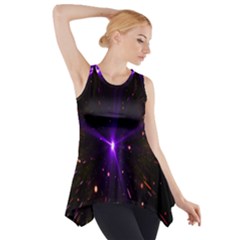 Animation Plasma Ball Going Hot Explode Bigbang Supernova Stars Shining Light Space Universe Zooming Side Drop Tank Tunic by Mariart