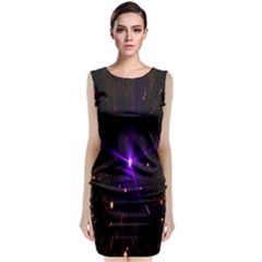 Animation Plasma Ball Going Hot Explode Bigbang Supernova Stars Shining Light Space Universe Zooming Classic Sleeveless Midi Dress by Mariart