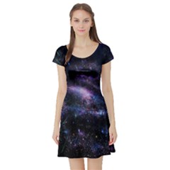 Animation Plasma Ball Going Hot Explode Bigbang Supernova Stars Shining Light Space Universe Zooming Short Sleeve Skater Dress by Mariart