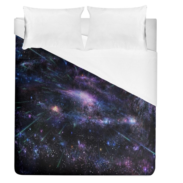 Animation Plasma Ball Going Hot Explode Bigbang Supernova Stars Shining Light Space Universe Zooming Duvet Cover (Queen Size)