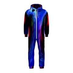 Black Hole Blue Space Galaxy Hooded Jumpsuit (kids) by Mariart