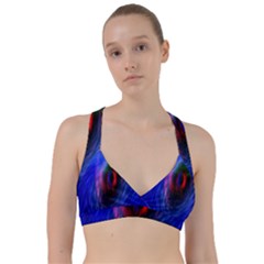 Black Hole Blue Space Galaxy Sweetheart Sports Bra