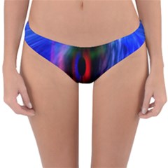 Black Hole Blue Space Galaxy Reversible Hipster Bikini Bottoms