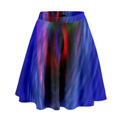 Black Hole Blue Space Galaxy High Waist Skirt