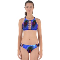 Black Hole Blue Space Galaxy Perfectly Cut Out Bikini Set