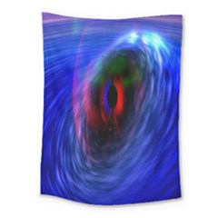 Black Hole Blue Space Galaxy Medium Tapestry by Mariart