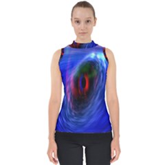 Black Hole Blue Space Galaxy Shell Top