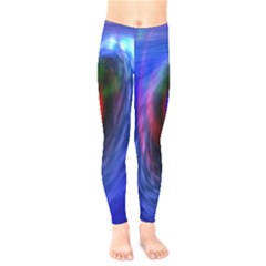 Black Hole Blue Space Galaxy Kids  Legging