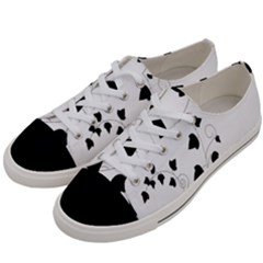 Black Leaf Women s Low Top Canvas Sneakers