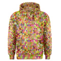 Multicolored Mixcolor Geometric Pattern Men s Pullover Hoodie