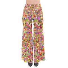 Multicolored Mixcolor Geometric Pattern Pants by paulaoliveiradesign