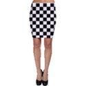 Grid Domino Bank And Black Bodycon Skirt View1