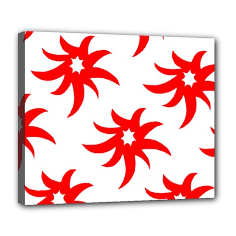 Star Figure Form Pattern Structure Deluxe Canvas 24  X 20  