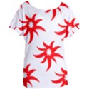 Star Figure Form Pattern Structure Women s Oversized Tee View1