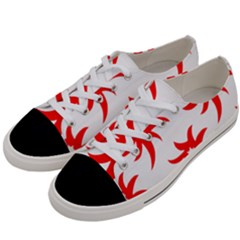 Star Figure Form Pattern Structure Women s Low Top Canvas Sneakers