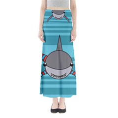 Shark Sea Fish Animal Ocean Full Length Maxi Skirt by Nexatart