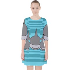 Shark Sea Fish Animal Ocean Pocket Dress