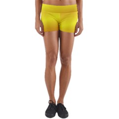 Gradient Orange Heat Yoga Shorts