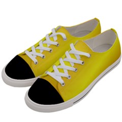 Gradient Orange Heat Women s Low Top Canvas Sneakers