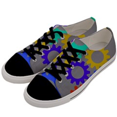 Gear Transmission Options Settings Men s Low Top Canvas Sneakers