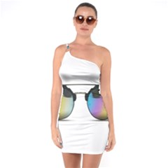 Sunglasses Shades Eyewear One Soulder Bodycon Dress by Nexatart