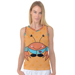 Crab Sea Ocean Animal Design Women s Basketball Tank Top by Nexatart