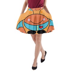 Crab Sea Ocean Animal Design A-line Pocket Skirt by Nexatart