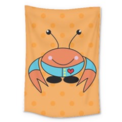 Crab Sea Ocean Animal Design Large Tapestry by Nexatart