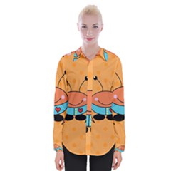 Crab Sea Ocean Animal Design Womens Long Sleeve Shirt