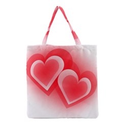 Heart Love Romantic Art Abstract Grocery Tote Bag by Nexatart