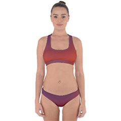 Course Colorful Pattern Abstract Cross Back Hipster Bikini Set