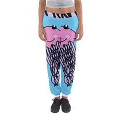 Jellyfish Cute Illustration Cartoon Women s Jogger Sweatpants by Nexatart