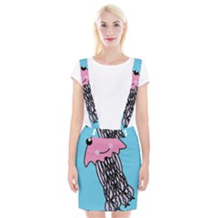 Jellyfish Cute Illustration Cartoon Braces Suspender Skirt by Nexatart