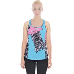 Jellyfish Cute Illustration Cartoon Piece Up Tank Top