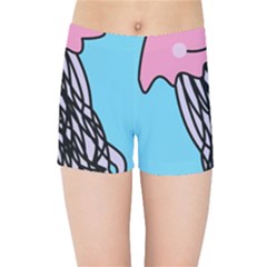 Jellyfish Cute Illustration Cartoon Kids Sports Shorts