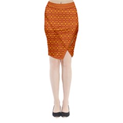 Pattern Creative Background Midi Wrap Pencil Skirt by Nexatart