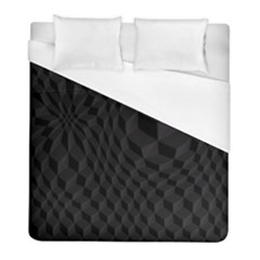 Pattern Dark Black Texture Background Duvet Cover (full/ Double Size) by Nexatart