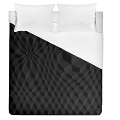 Pattern Dark Black Texture Background Duvet Cover (queen Size) by Nexatart