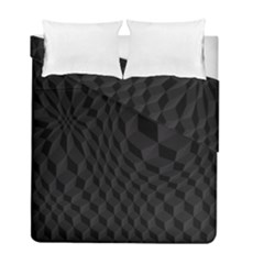 Pattern Dark Black Texture Background Duvet Cover Double Side (full/ Double Size) by Nexatart