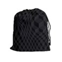 Pattern Dark Black Texture Background Drawstring Pouches (Extra Large) View1